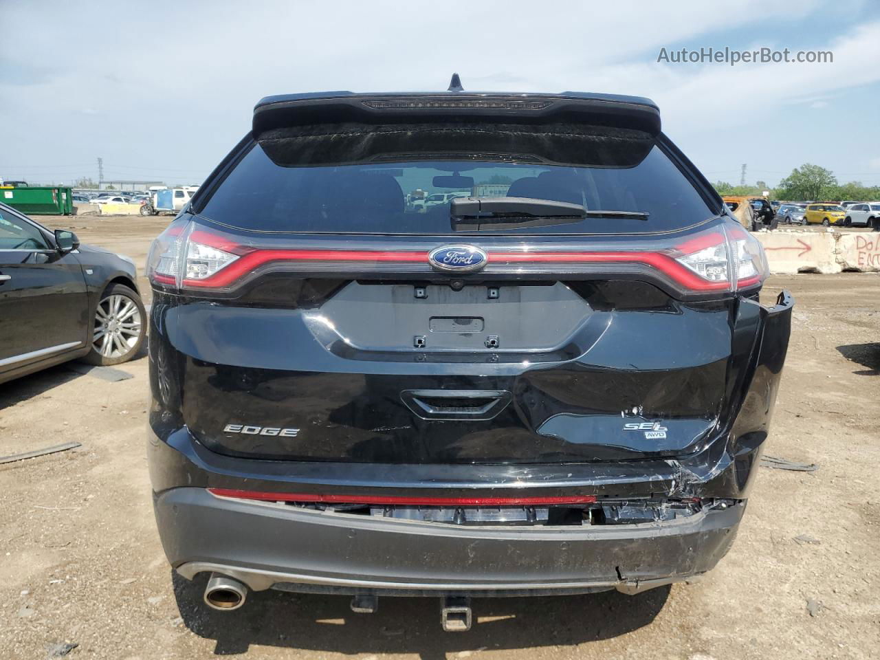 2018 Ford Edge Sel Black vin: 2FMPK4J84JBB66117