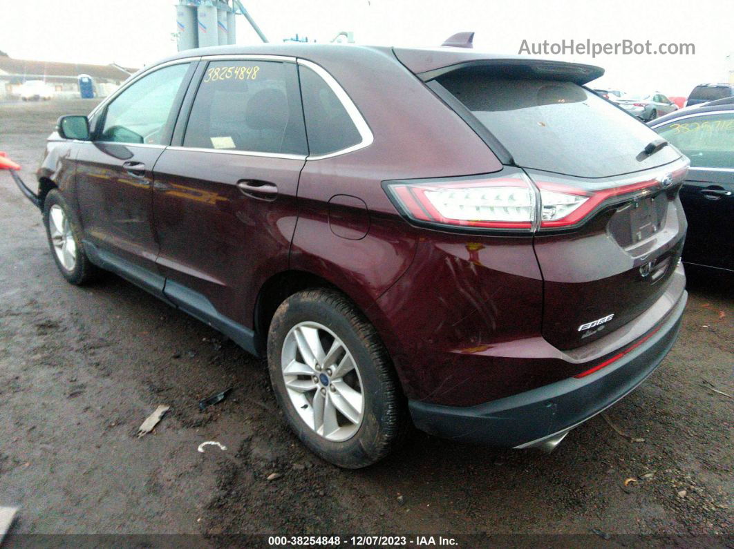 2018 Ford Edge Sel Purple vin: 2FMPK4J84JBC42144