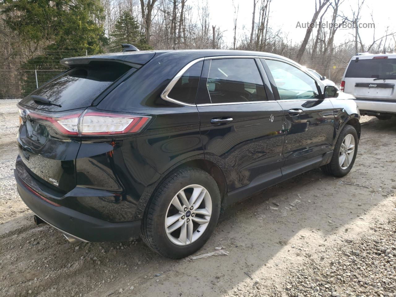 2018 Ford Edge Sel Black vin: 2FMPK4J84JBC58859