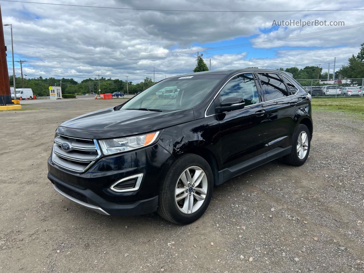 2017 Ford Edge Sel Black vin: 2FMPK4J85HBB66153