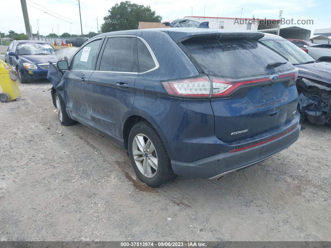 2017 Ford Edge Sel Blue vin: 2FMPK4J85HBB95880