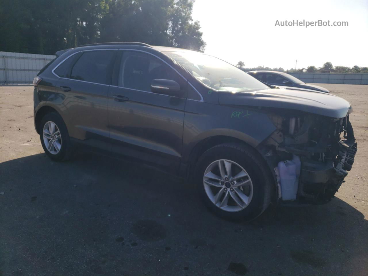 2017 Ford Edge Sel Gray vin: 2FMPK4J85HBB98911