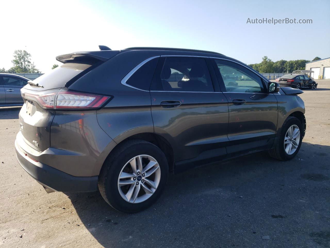 2017 Ford Edge Sel Серый vin: 2FMPK4J85HBB98911