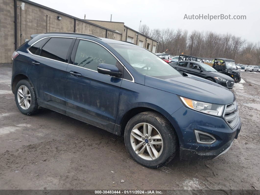 2017 Ford Edge Sel Blue vin: 2FMPK4J85HBC53177