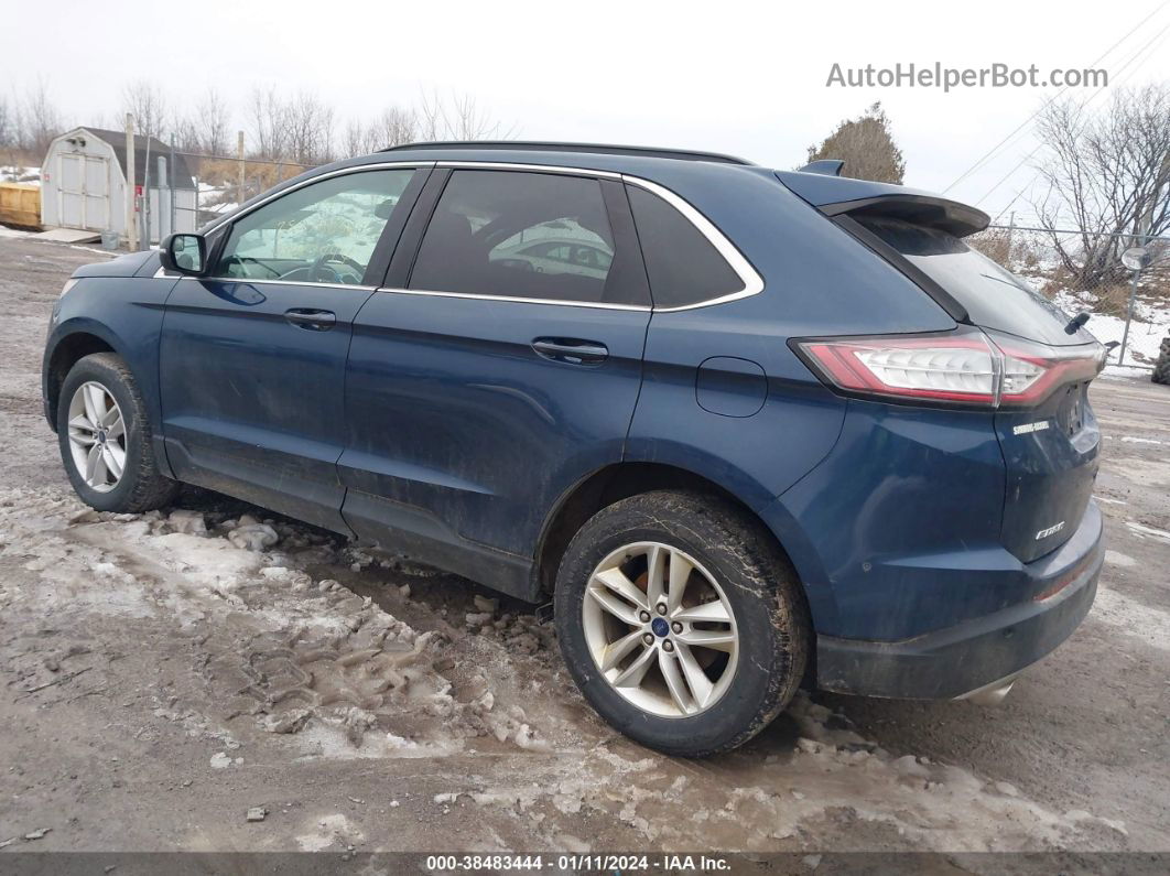 2017 Ford Edge Sel Blue vin: 2FMPK4J85HBC53177