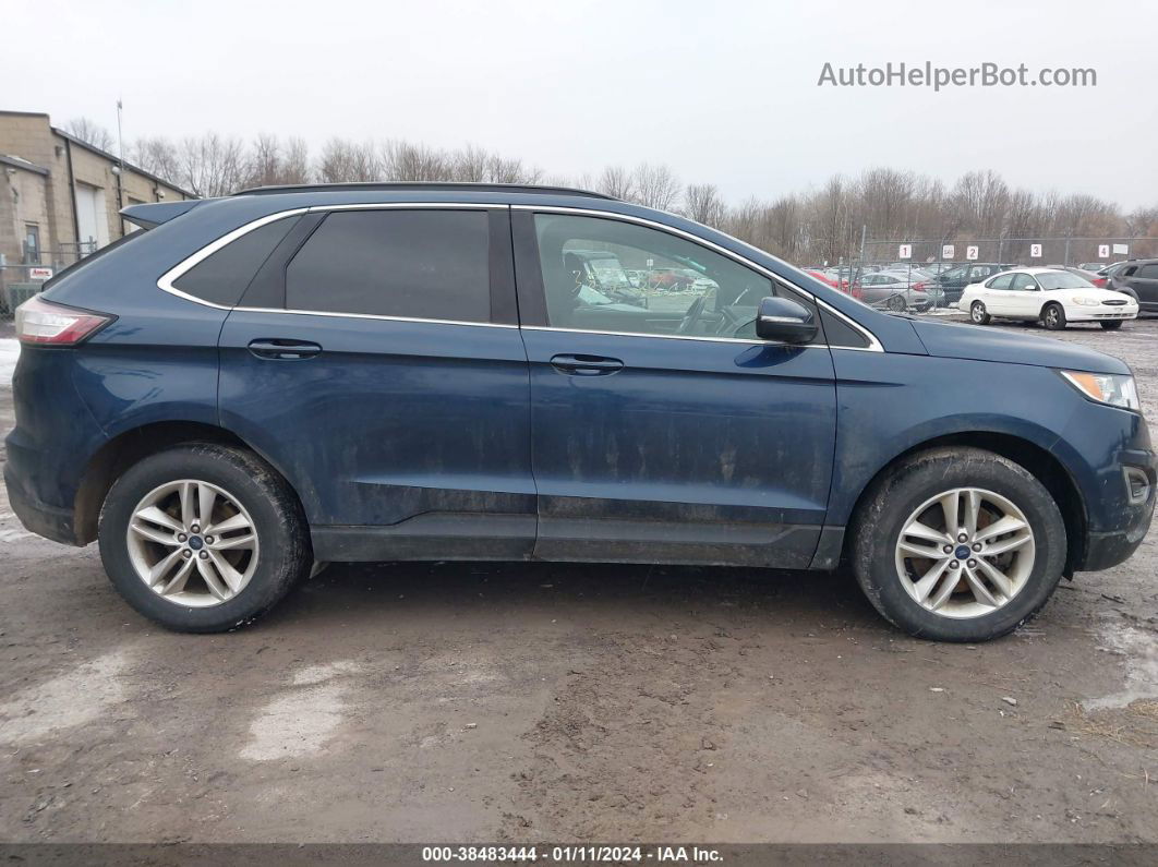 2017 Ford Edge Sel Синий vin: 2FMPK4J85HBC53177