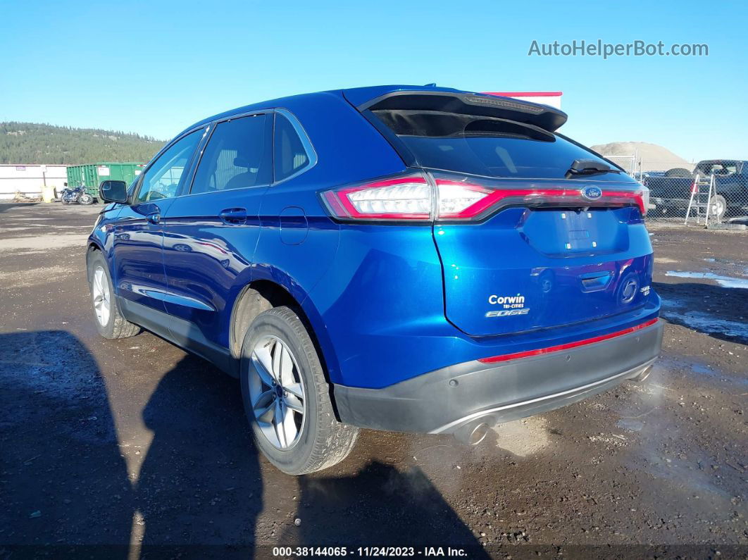 2018 Ford Edge Sel Синий vin: 2FMPK4J85JBC15275