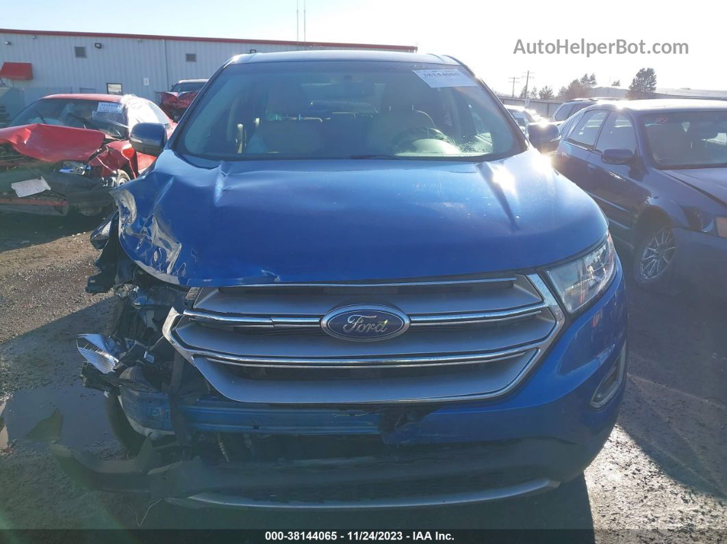 2018 Ford Edge Sel Синий vin: 2FMPK4J85JBC15275