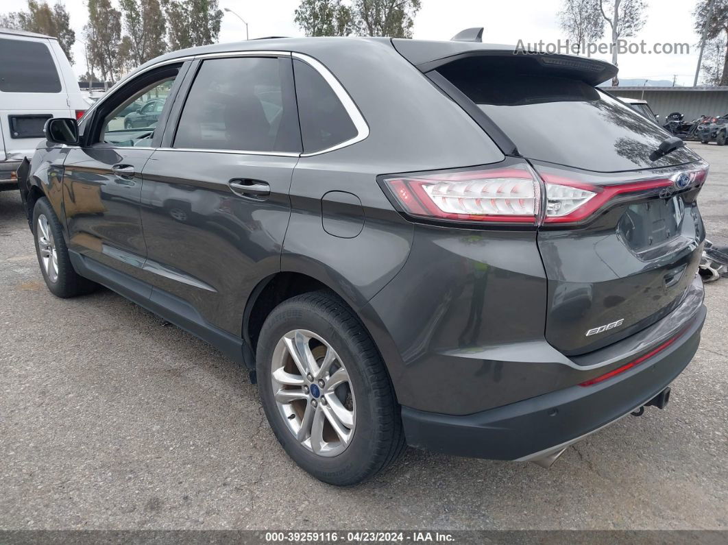 2015 Ford Edge Sel Gray vin: 2FMPK4J86FBB13118