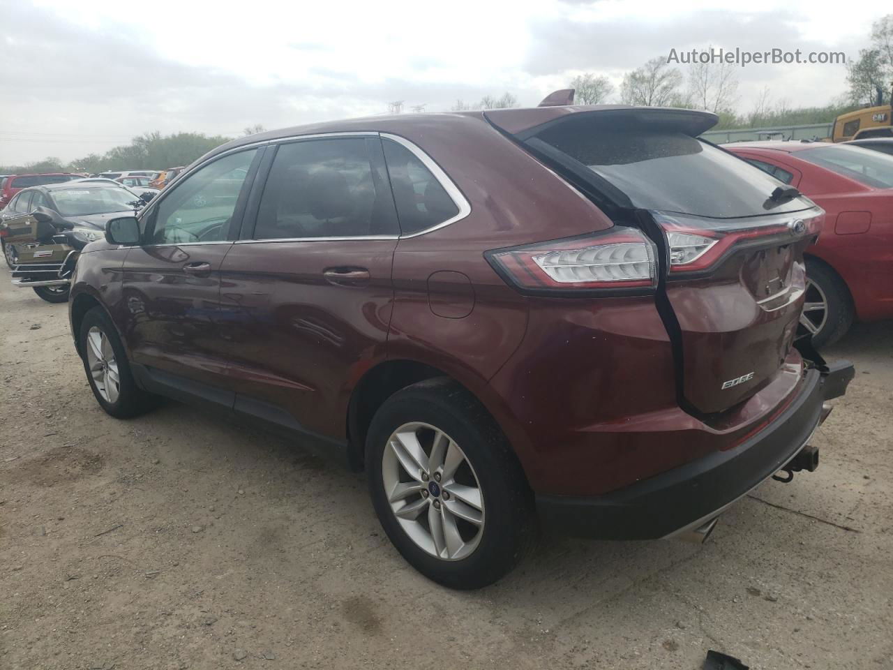 2016 Ford Edge Sel Red vin: 2FMPK4J86GBC09882