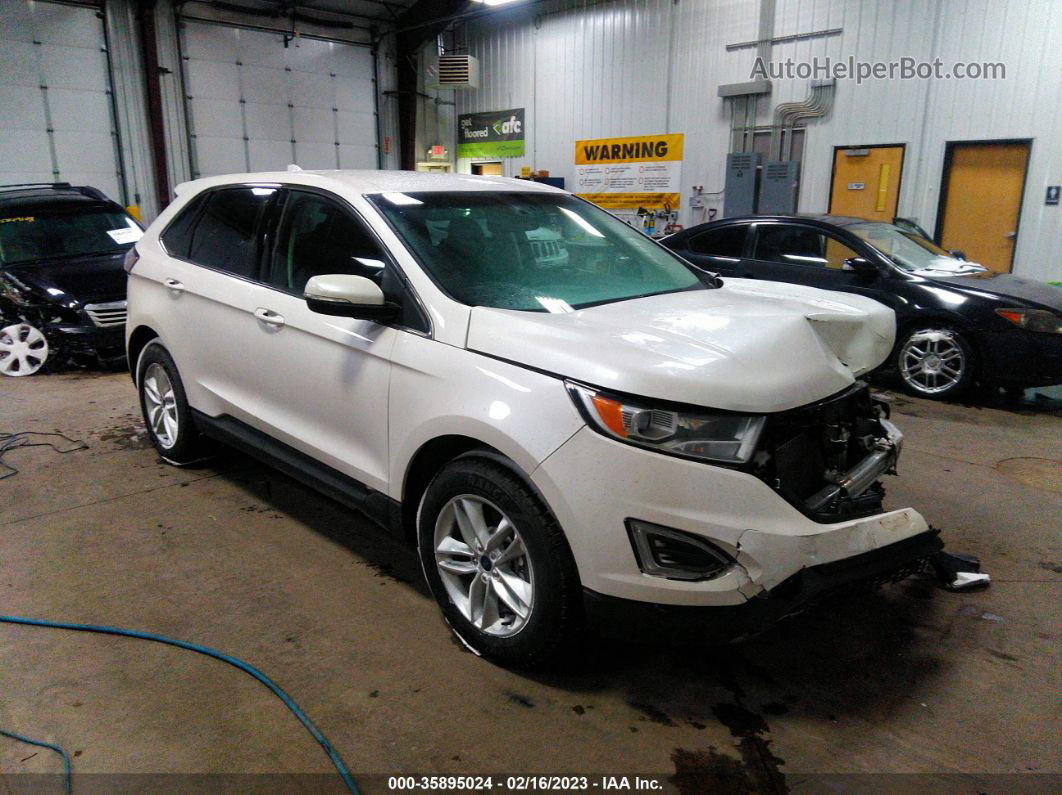 2016 Ford Edge Sel Белый vin: 2FMPK4J86GBC13303