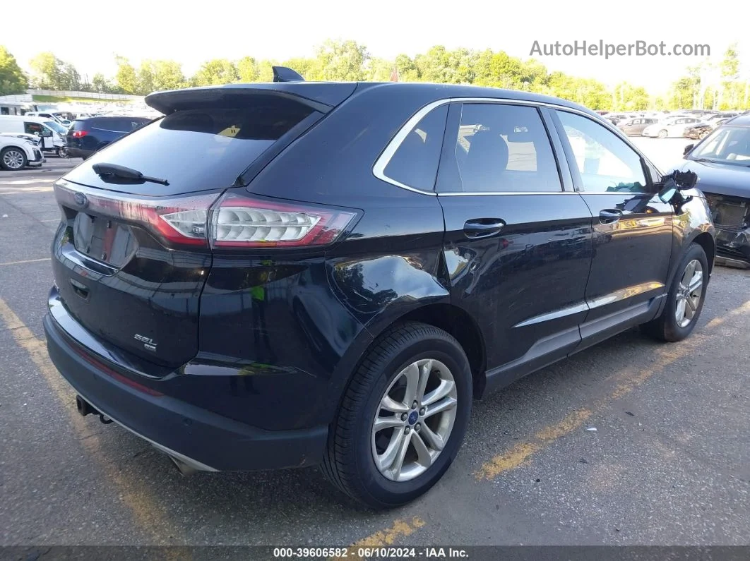 2017 Ford Edge Sel Black vin: 2FMPK4J86HBB26583