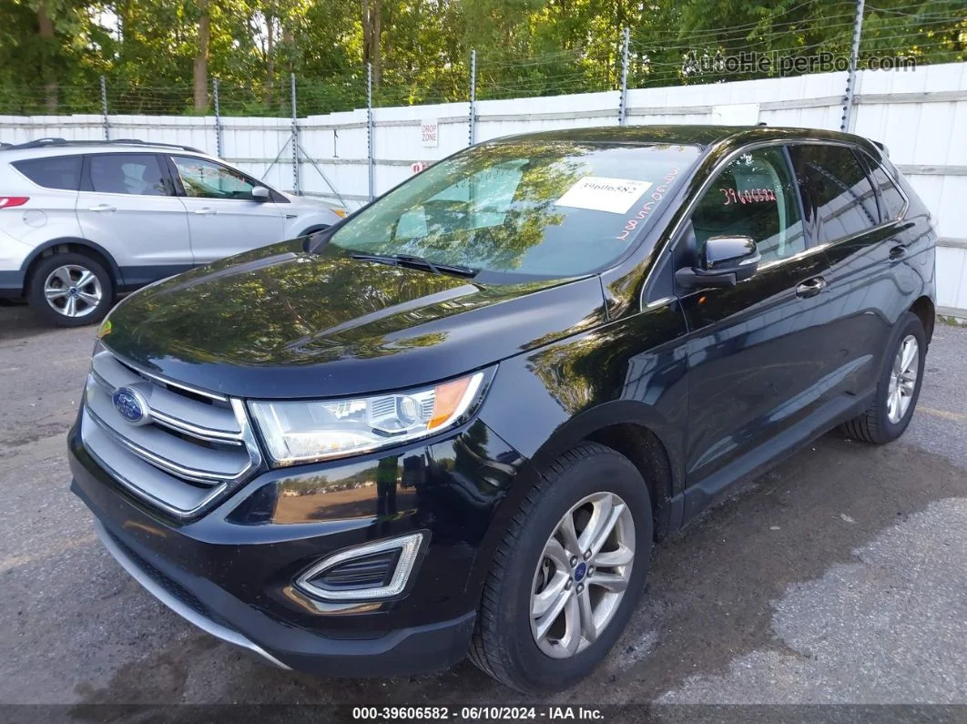 2017 Ford Edge Sel Black vin: 2FMPK4J86HBB26583