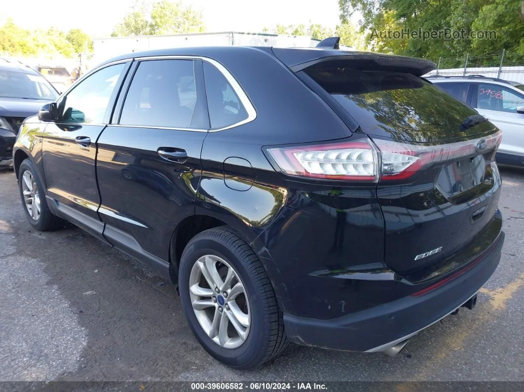 2017 Ford Edge Sel Black vin: 2FMPK4J86HBB26583