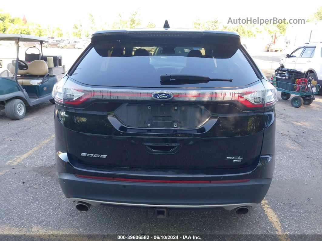 2017 Ford Edge Sel Black vin: 2FMPK4J86HBB26583