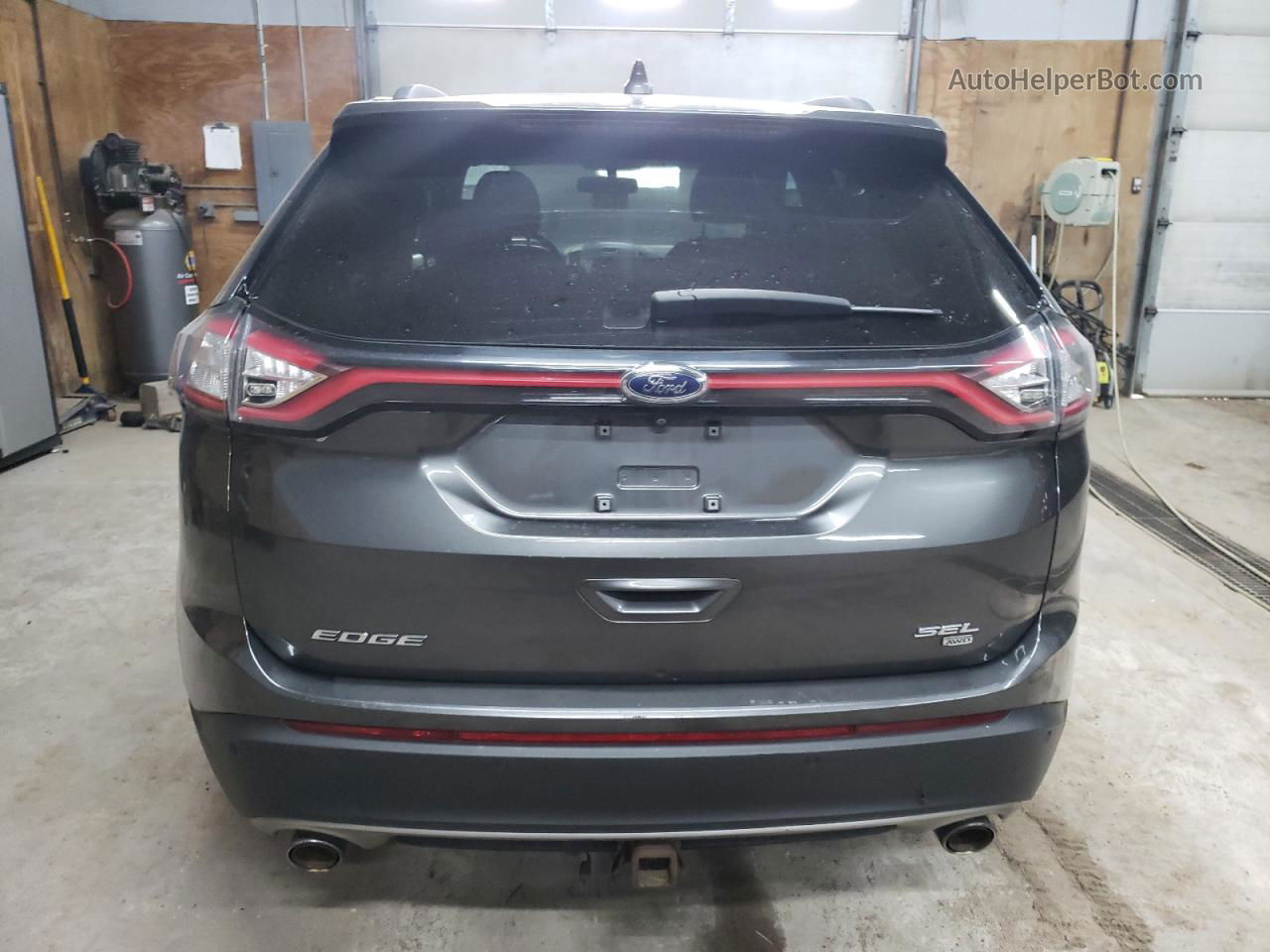 2017 Ford Edge Sel Угольный vin: 2FMPK4J86HBB26731