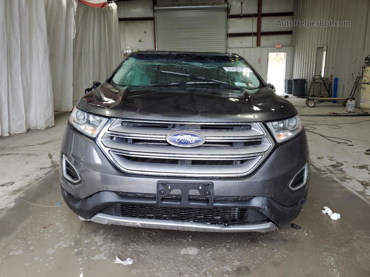 2017 Ford Edge Sel Gray vin: 2FMPK4J86HBB33842