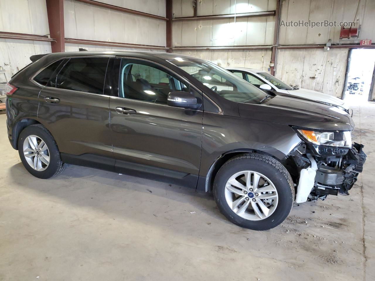 2017 Ford Edge Sel Gray vin: 2FMPK4J86HBB87433