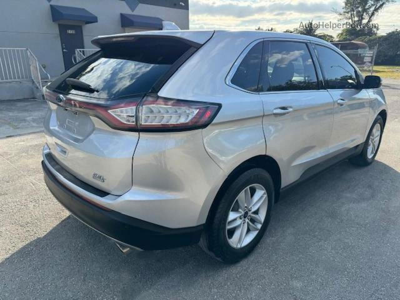 2017 Ford Edge Sel Silver vin: 2FMPK4J86HBB94852