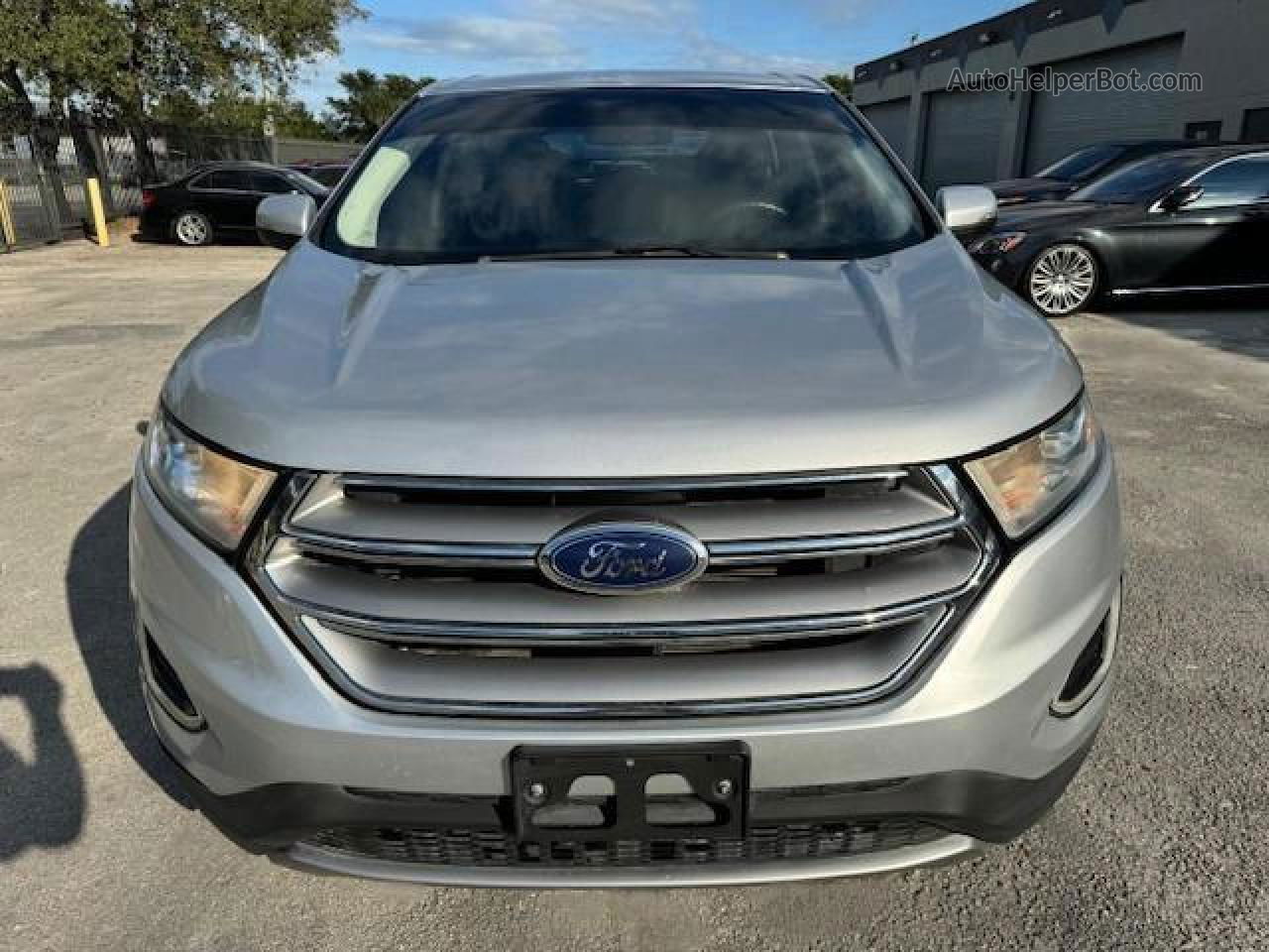 2017 Ford Edge Sel Silver vin: 2FMPK4J86HBB94852