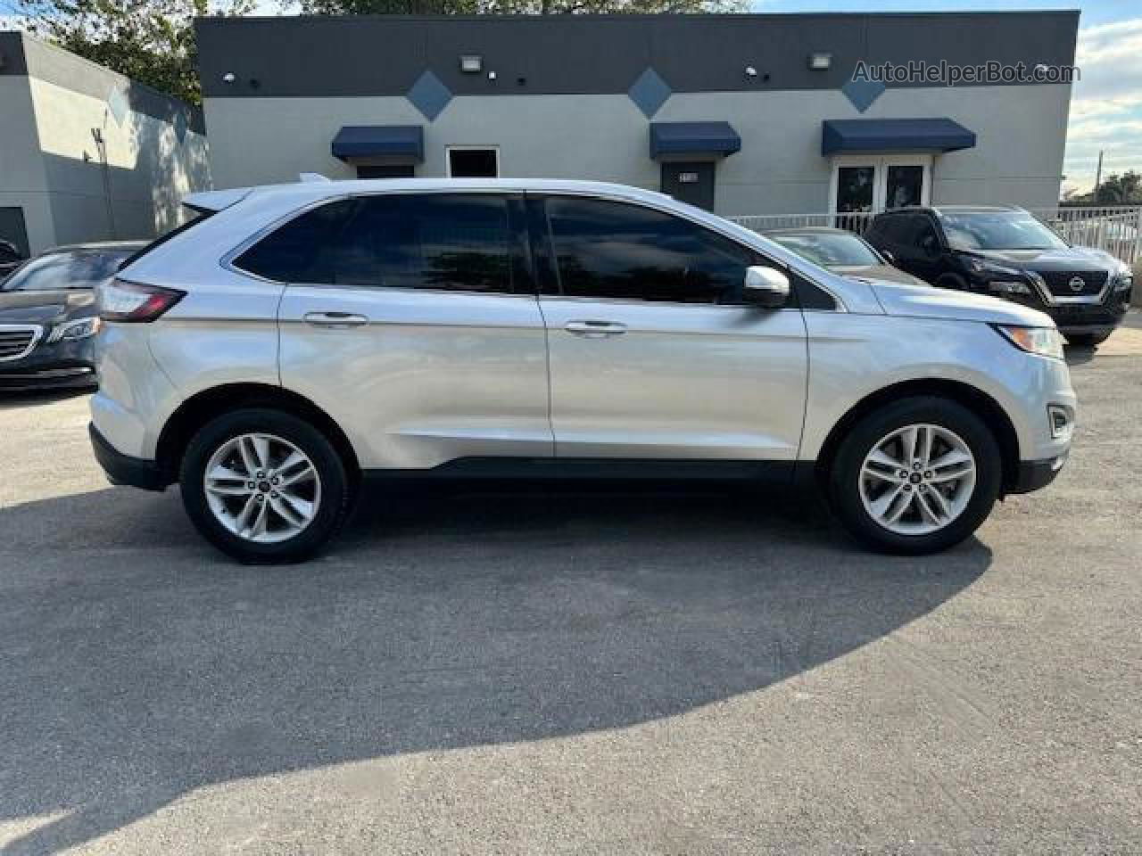 2017 Ford Edge Sel Silver vin: 2FMPK4J86HBB94852