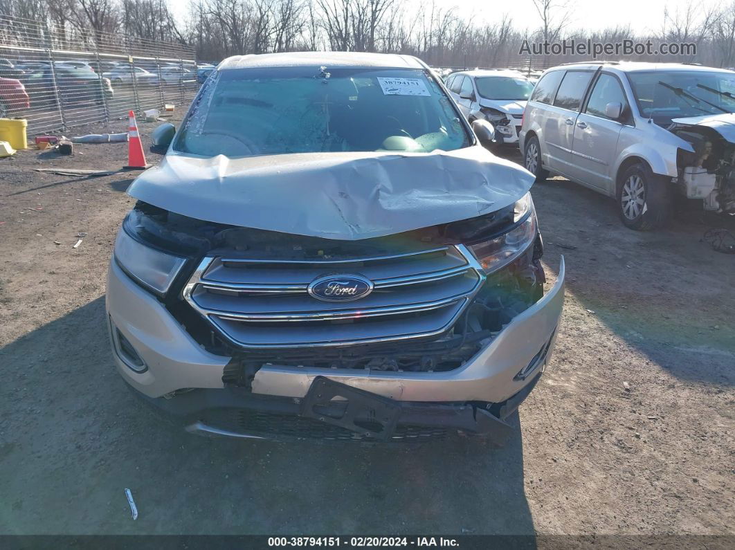 2017 Ford Edge Sel Silver vin: 2FMPK4J87HBC02425