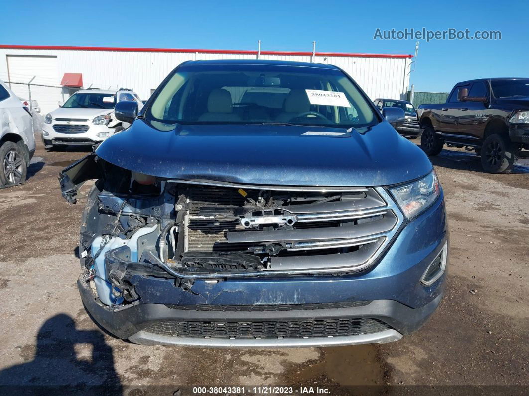 2018 Ford Edge Sel Blue vin: 2FMPK4J87JBB57704