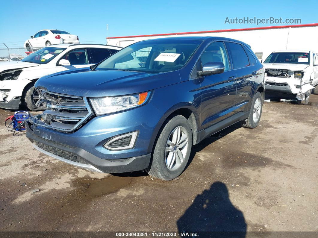 2018 Ford Edge Sel Blue vin: 2FMPK4J87JBB57704