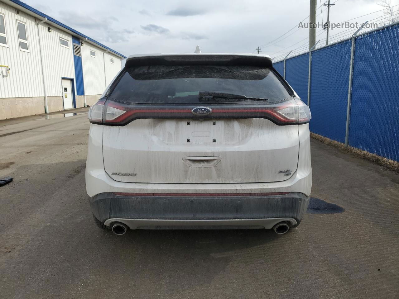 2016 Ford Edge Sel Белый vin: 2FMPK4J88GBC18552