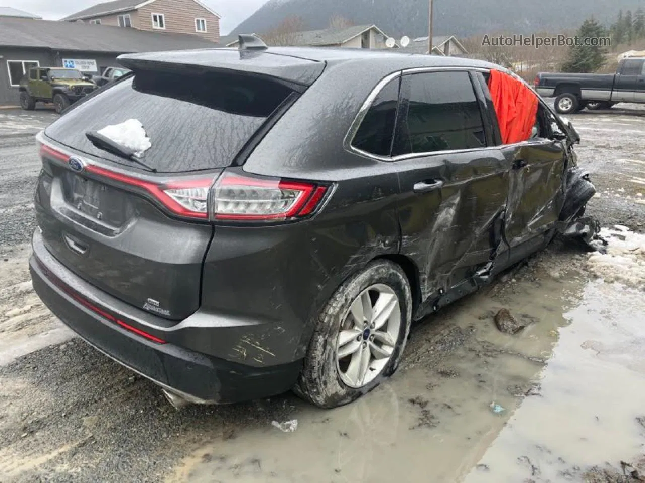 2017 Ford Edge Sel Black vin: 2FMPK4J88HBB95176