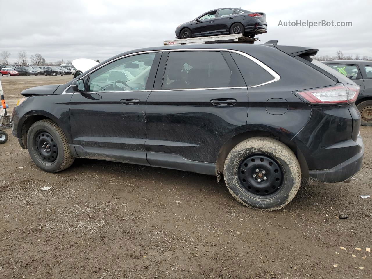 2017 Ford Edge Sel Black vin: 2FMPK4J88HBC18343