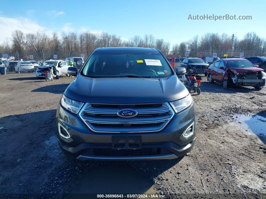 2017 Ford Edge Sel Gray vin: 2FMPK4J88HBC51164