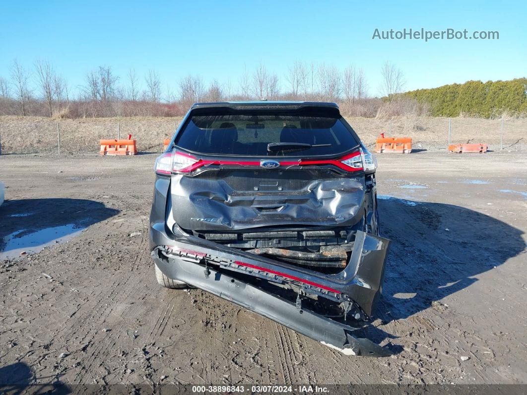 2017 Ford Edge Sel Gray vin: 2FMPK4J88HBC51164