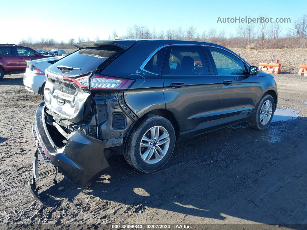 2017 Ford Edge Sel Gray vin: 2FMPK4J88HBC51164