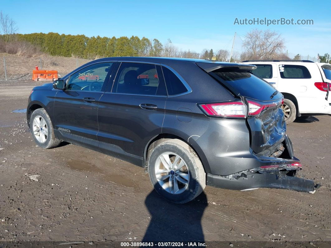 2017 Ford Edge Sel Gray vin: 2FMPK4J88HBC51164