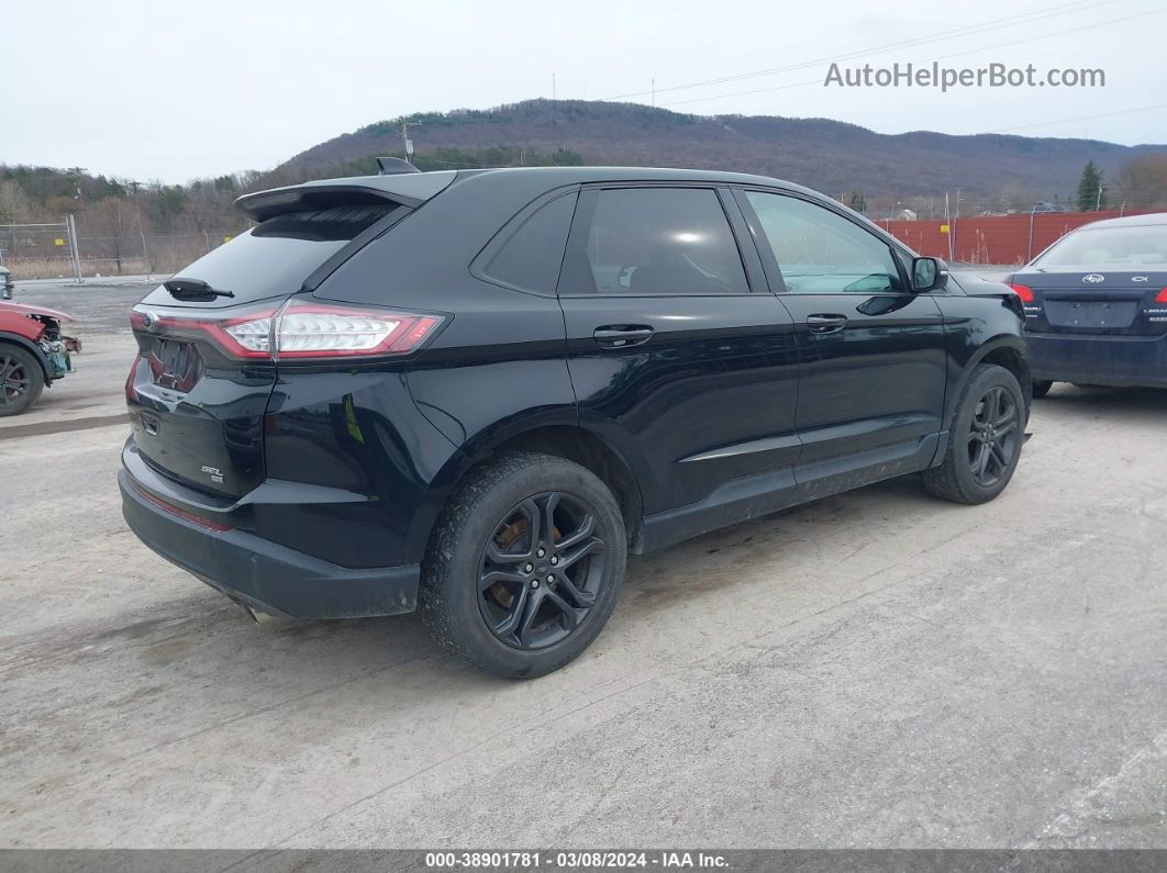 2018 Ford Edge Sel Black vin: 2FMPK4J88JBB70171