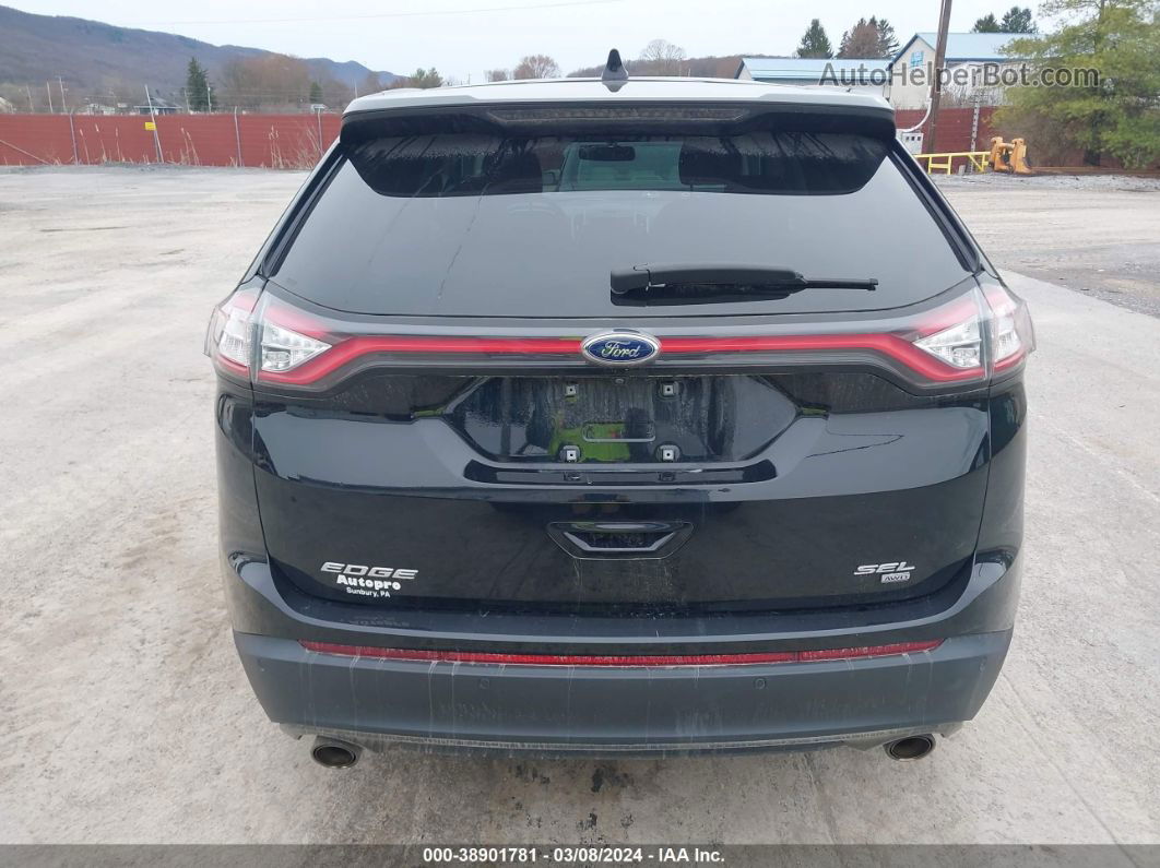 2018 Ford Edge Sel Black vin: 2FMPK4J88JBB70171