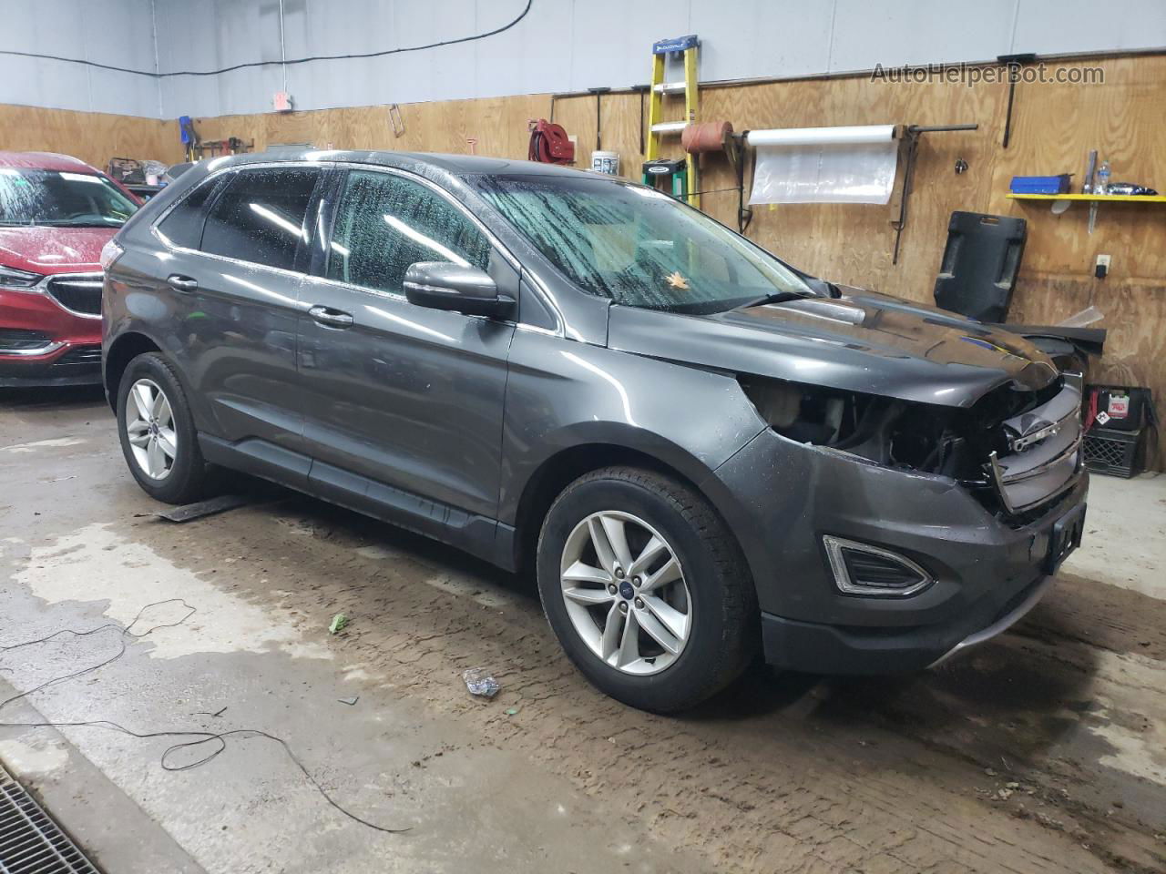 2018 Ford Edge Sel Gray vin: 2FMPK4J88JBC04240