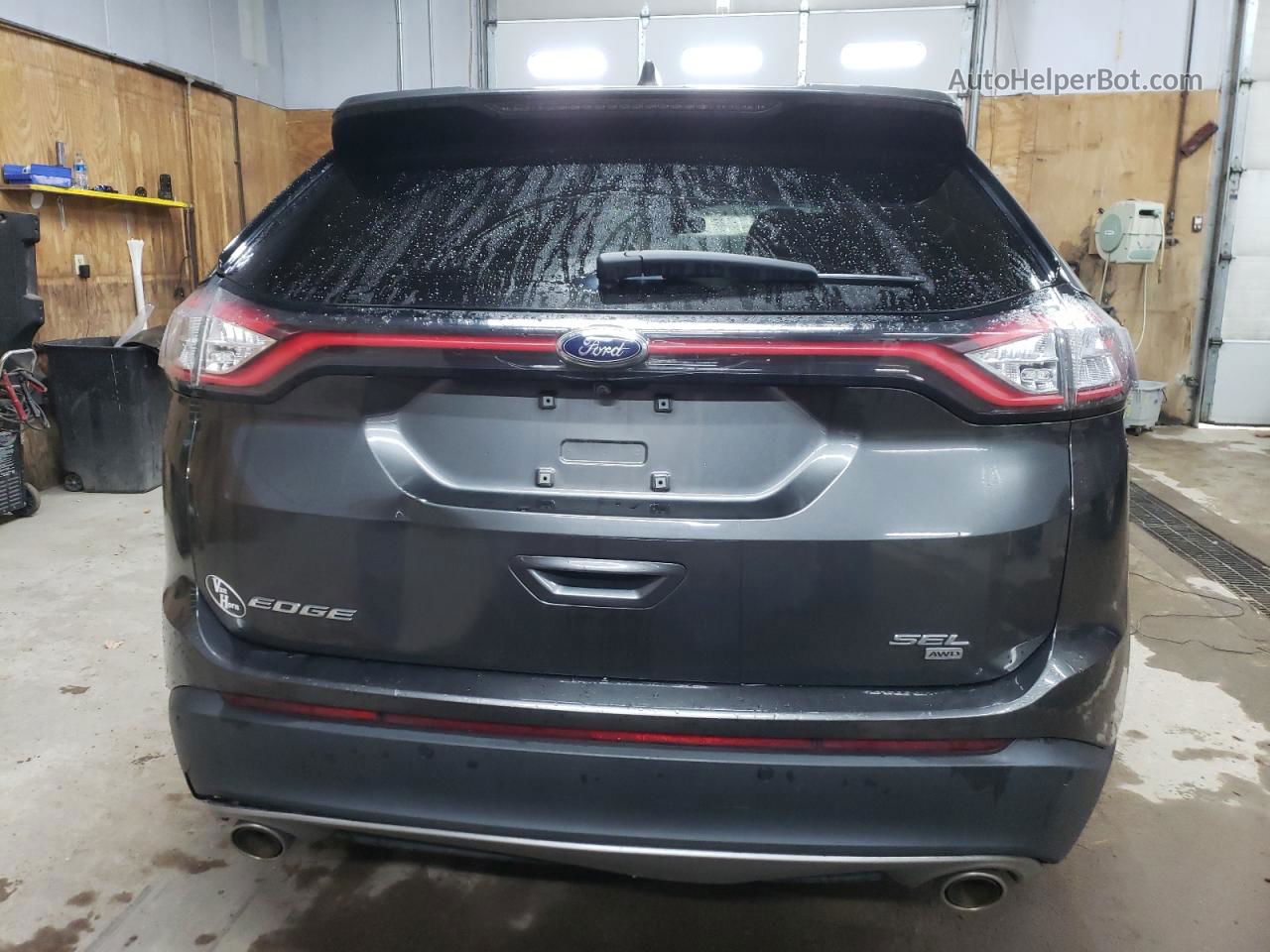 2018 Ford Edge Sel Gray vin: 2FMPK4J88JBC04240