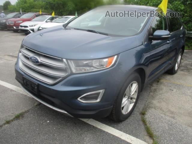 2018 Ford Edge Sel Синий vin: 2FMPK4J88JBC29834