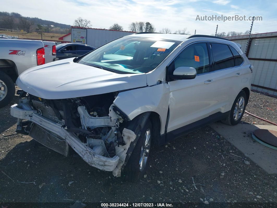 2016 Ford Edge Sel White vin: 2FMPK4J89GBB17391