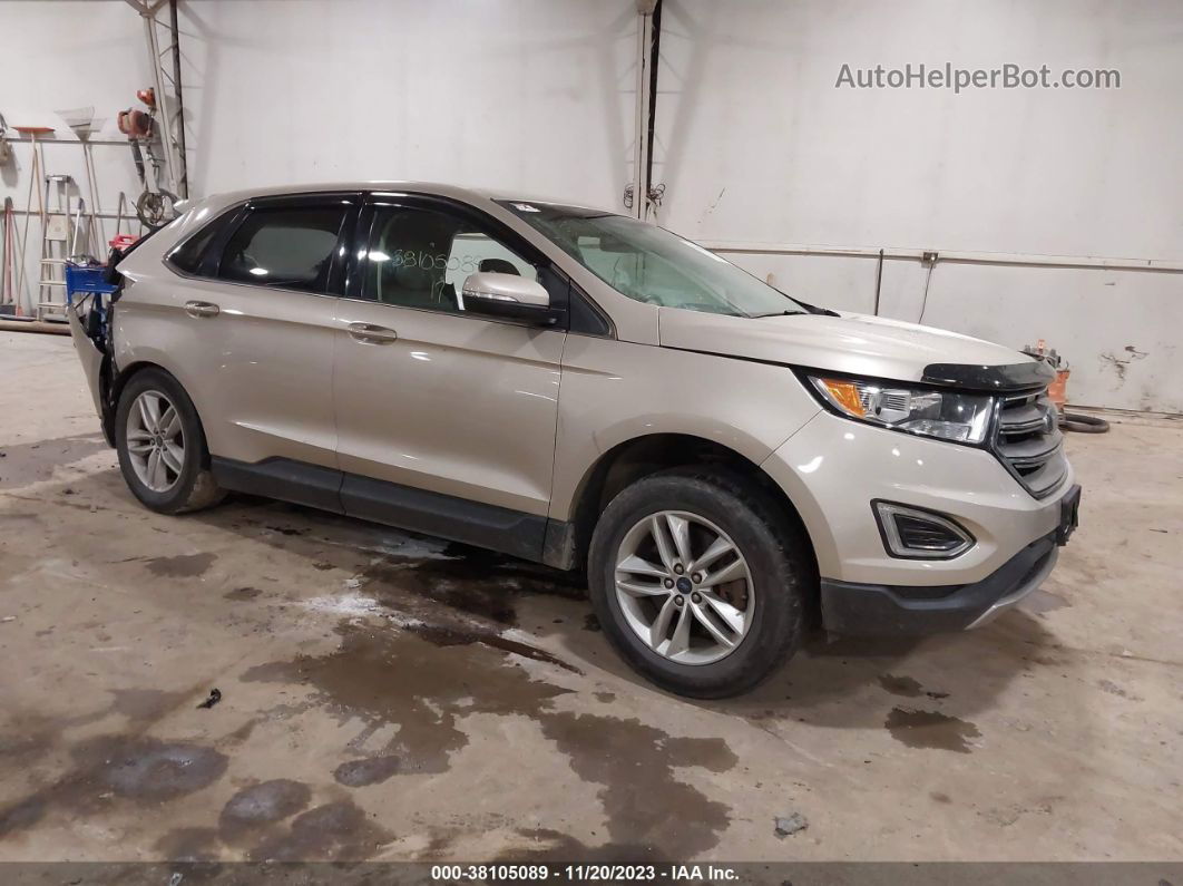 2017 Ford Edge Sel Gold vin: 2FMPK4J89HBB98345