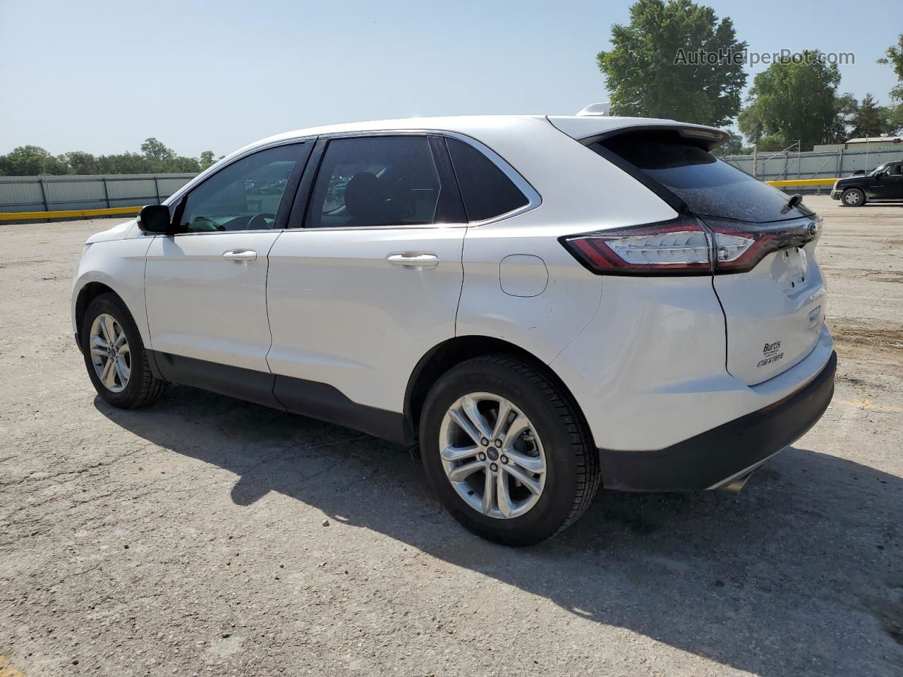 2018 Ford Edge Sel White vin: 2FMPK4J89JBB15907