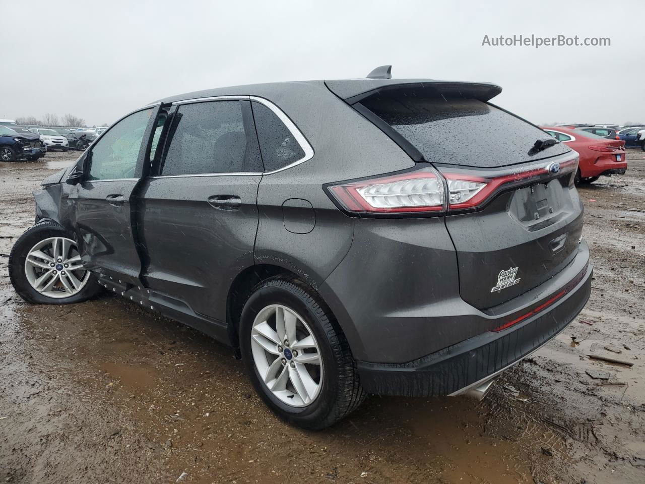 2018 Ford Edge Sel Gray vin: 2FMPK4J89JBB71989