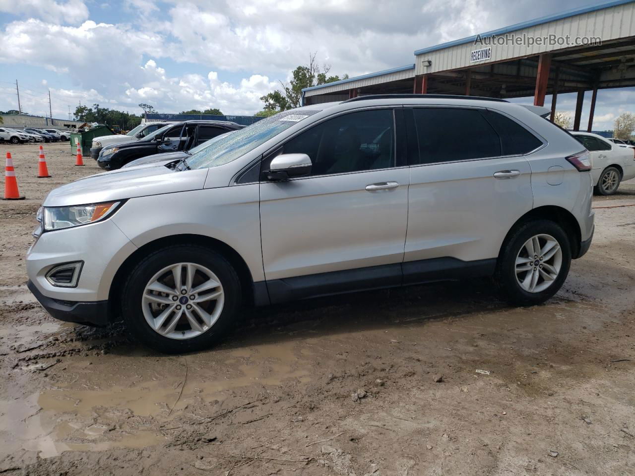 2018 Ford Edge Sel Silver vin: 2FMPK4J89JBB74827