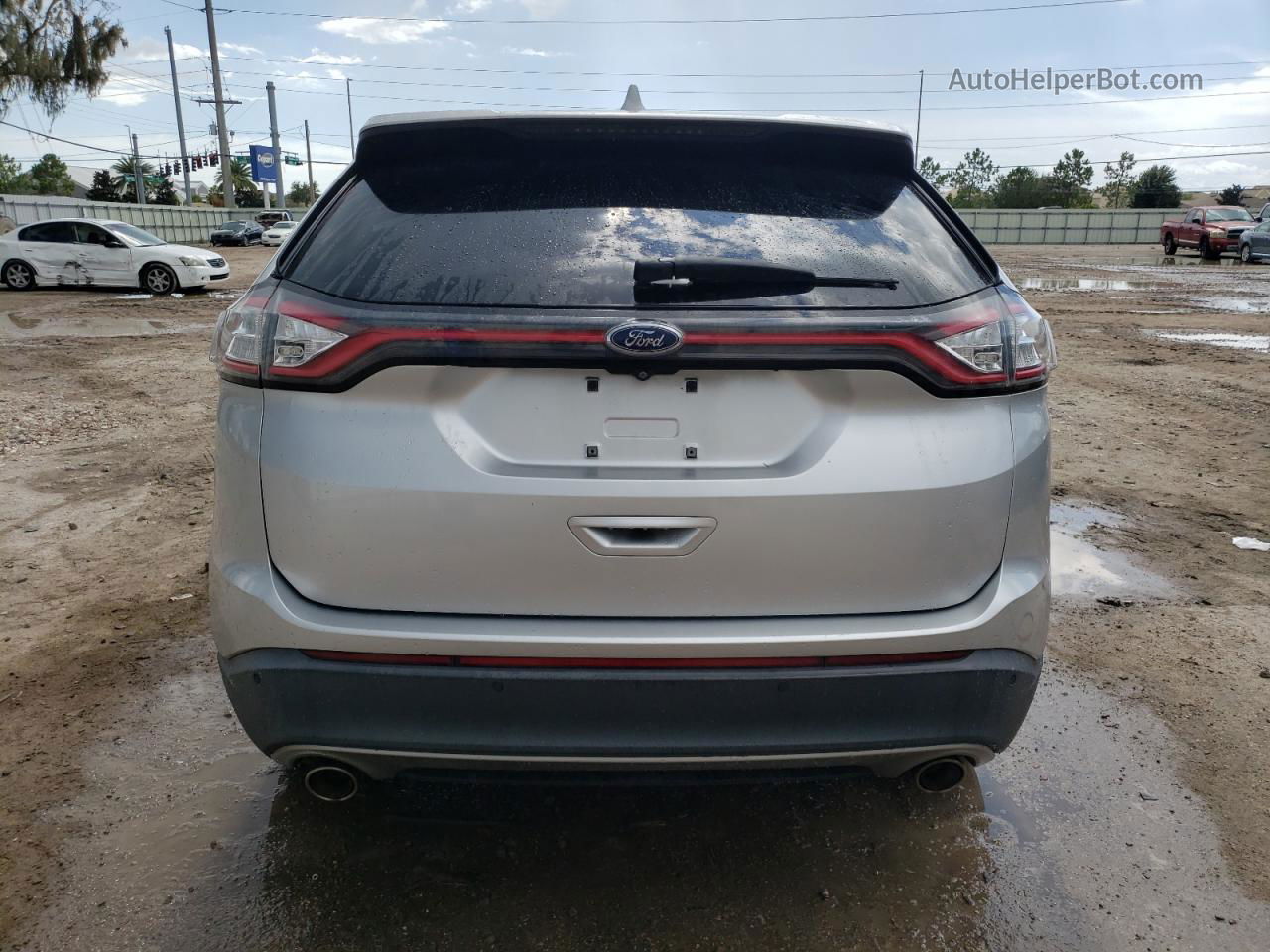 2018 Ford Edge Sel Silver vin: 2FMPK4J89JBB74827