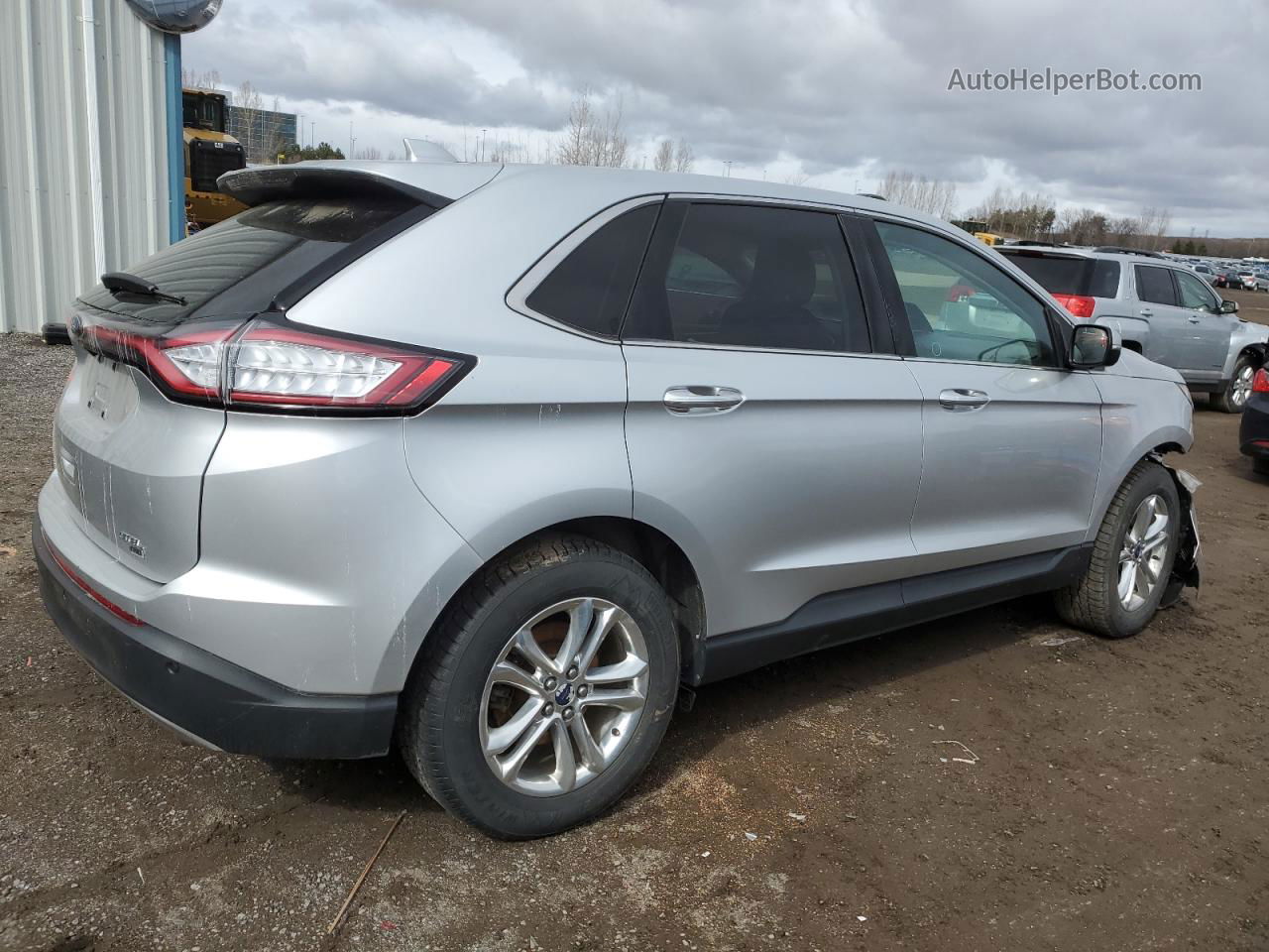 2016 Ford Edge Sel Silver vin: 2FMPK4J8XGBB19585