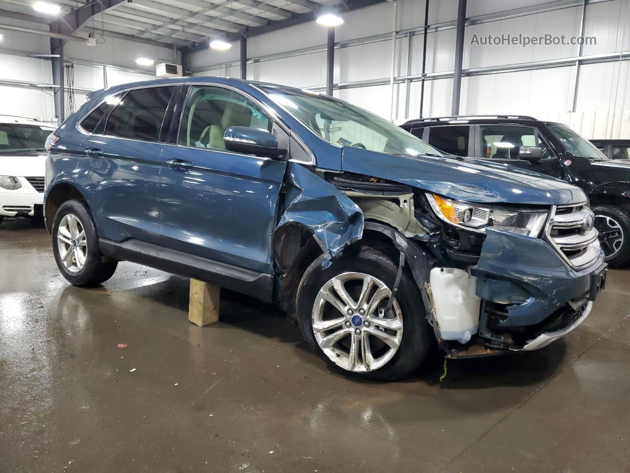 2016 Ford Edge Sel Blue vin: 2FMPK4J8XGBC12980