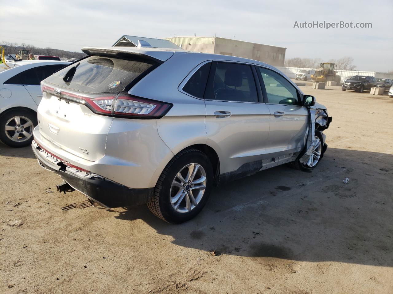 2016 Ford Edge Sel White vin: 2FMPK4J8XGBC62066