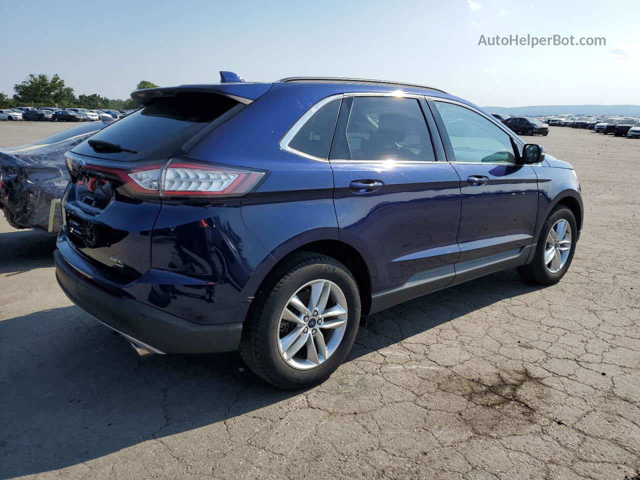 2016 Ford Edge Sel Blue vin: 2FMPK4J8XGBC62231